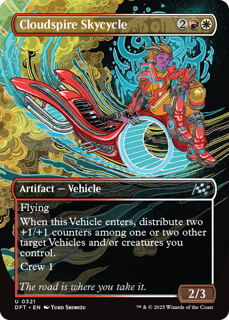 Cloudspire Skycycle (Borderless) [Aetherdrift] | Impulse Games and Hobbies