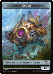 Gnome // Golem (0014) Double-Sided Token [Edge of Eternities Commander Tokens] | Impulse Games and Hobbies