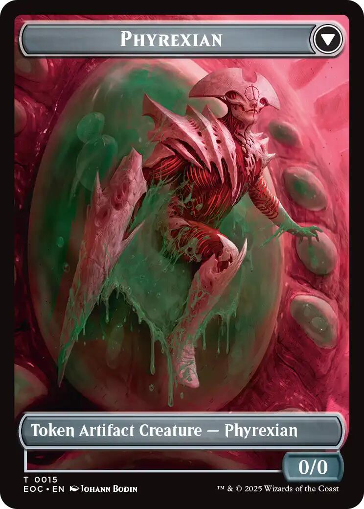 Incubator // Phyrexian Double-Sided Token [Edge of Eternities Commander Tokens] | Impulse Games and Hobbies