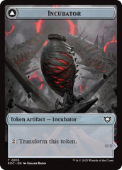 Incubator // Phyrexian Double-Sided Token [Edge of Eternities Commander Tokens] | Impulse Games and Hobbies