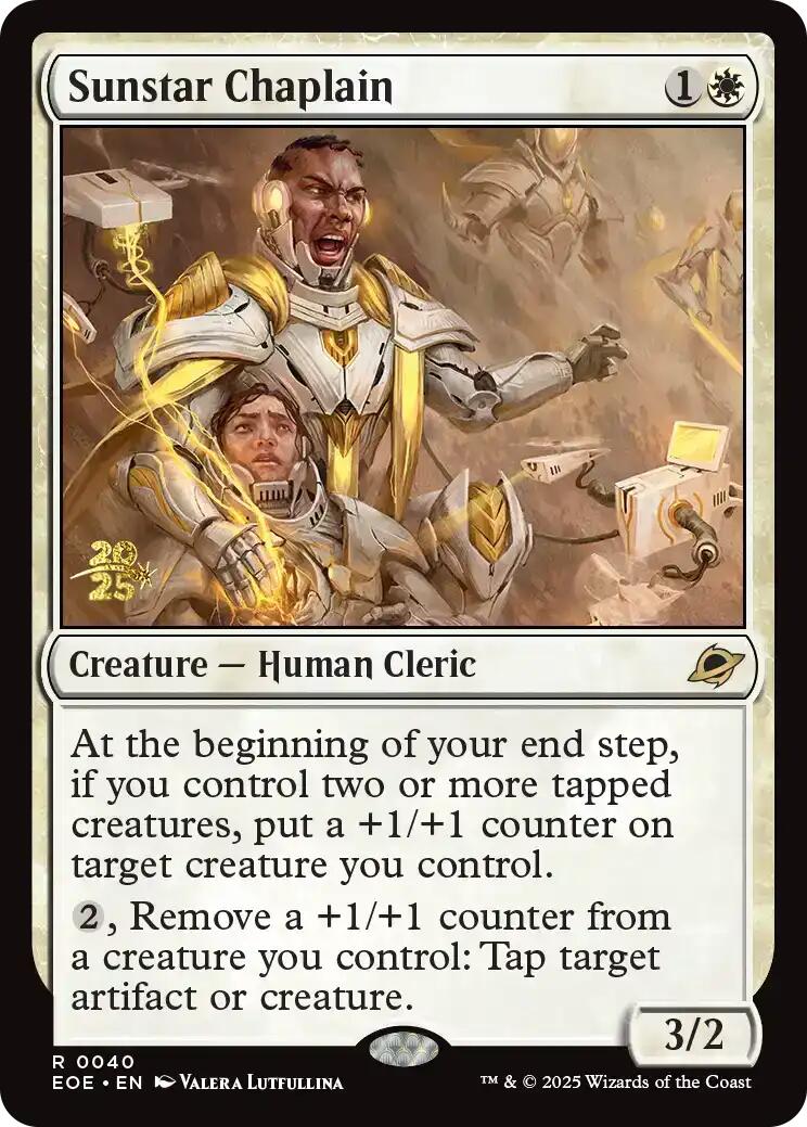 Sunstar Chaplain [Edge of Eternities Prerelease Promos] | Impulse Games and Hobbies