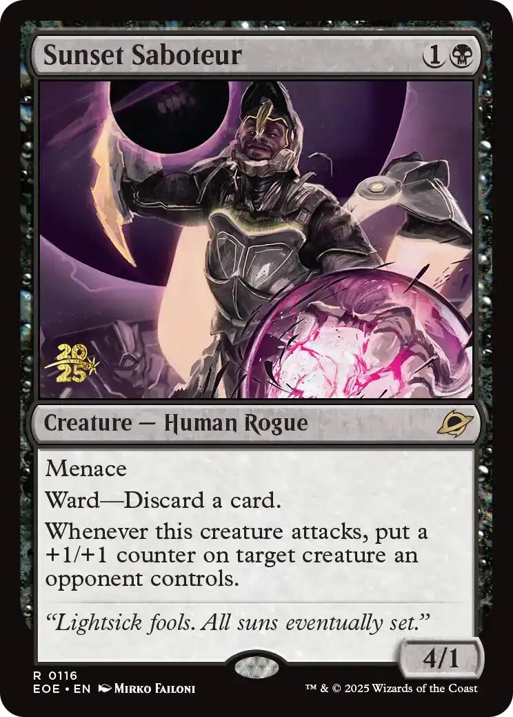 Sunset Saboteur [Edge of Eternities Prerelease Promos] | Impulse Games and Hobbies