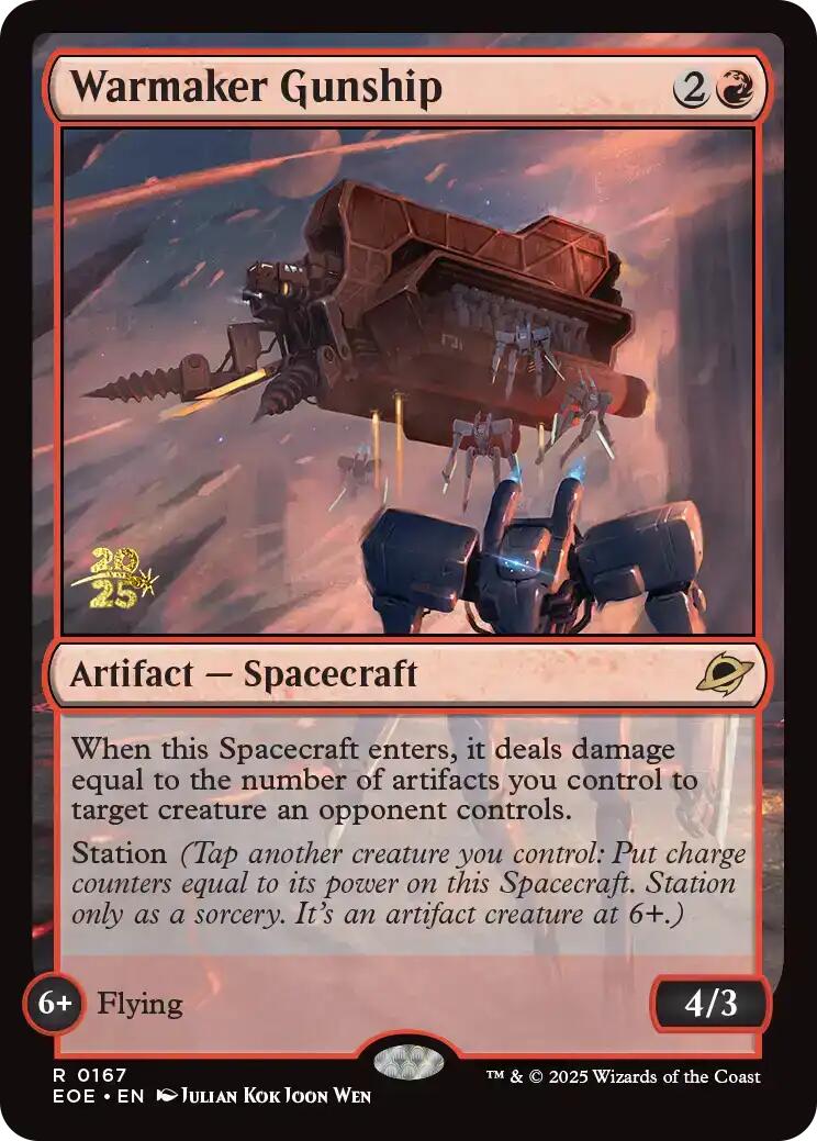 Warmaker Gunship [Edge of Eternities Prerelease Promos] | Impulse Games and Hobbies