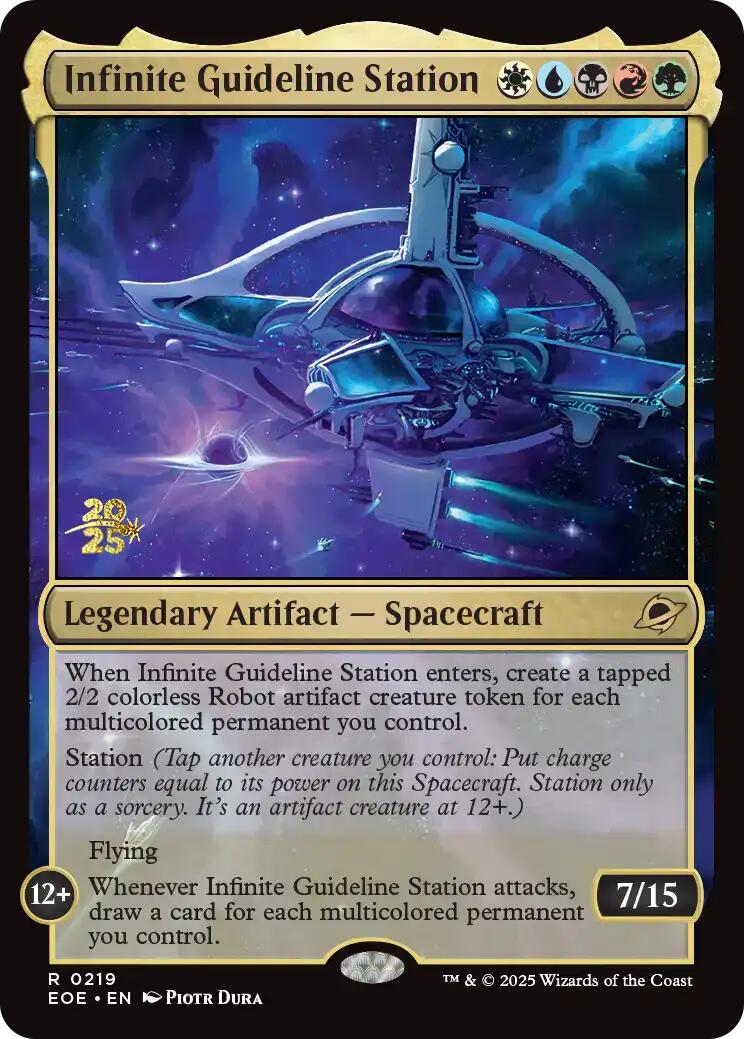 Infinite Guideline Station [Edge of Eternities Prerelease Promos] | Impulse Games and Hobbies