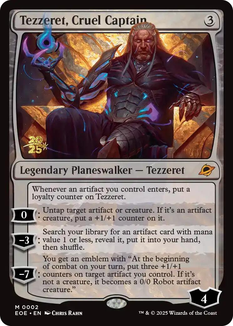 Tezzeret, Cruel Captain [Edge of Eternities Prerelease Promos] | Impulse Games and Hobbies