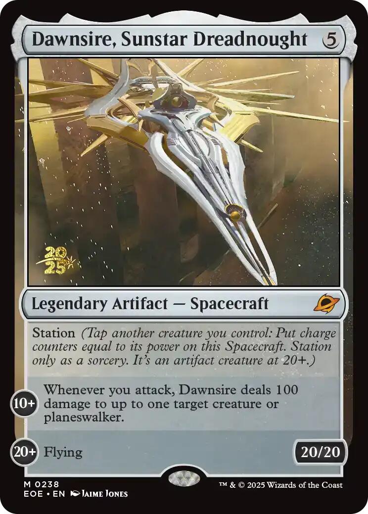 Dawnsire, Sunstar Dreadnought [Edge of Eternities Prerelease Promos] | Impulse Games and Hobbies