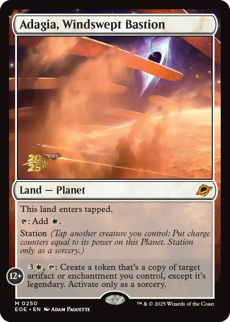 Adagia, Windswept Bastion [Edge of Eternities Prerelease Promos] | Impulse Games and Hobbies