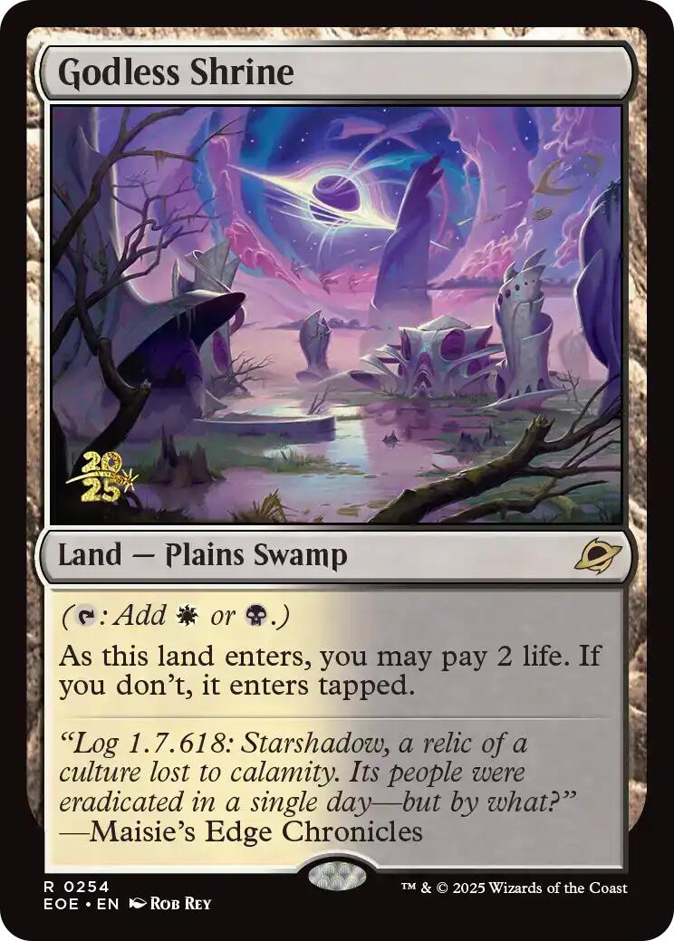 Godless Shrine [Edge of Eternities Prerelease Promos] | Impulse Games and Hobbies