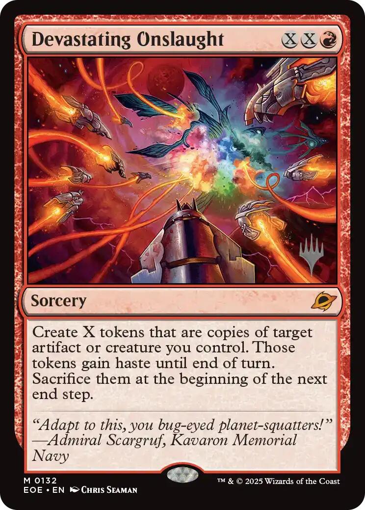 Devastating Onslaught [Edge of Eternities Promo Pack] | Impulse Games and Hobbies