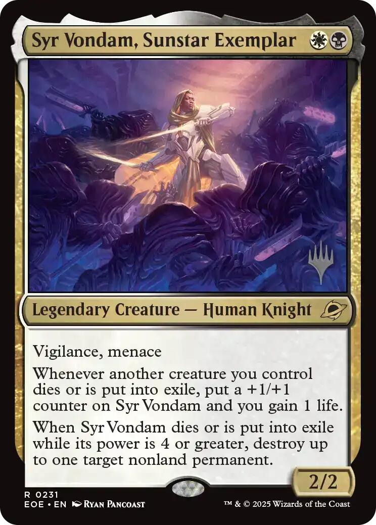 Syr Vondam, Sunstar Exemplar [Edge of Eternities Promo Pack] | Impulse Games and Hobbies