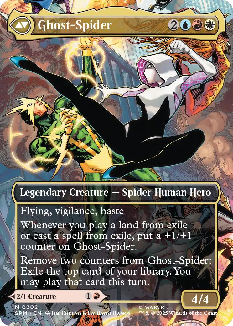 Gwen Stacy (0202) (Borderless) [Marvel's Spider-Man] | Impulse Games and Hobbies