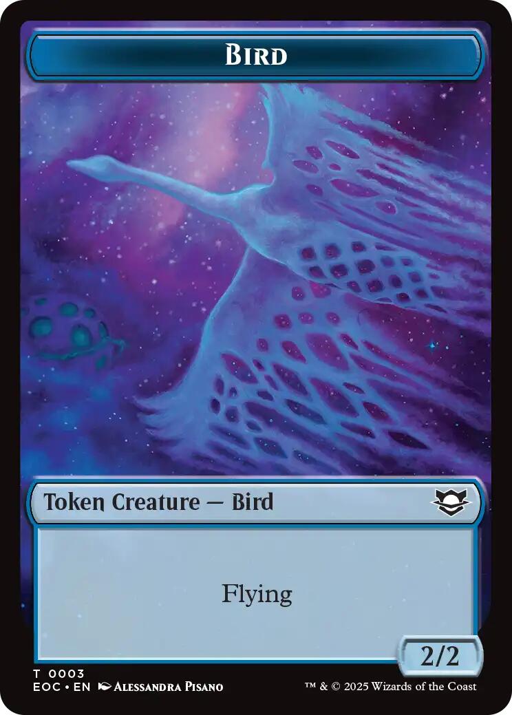 Bird // Pest Double-Sided Token [Edge of Eternities Commander Tokens] | Impulse Games and Hobbies