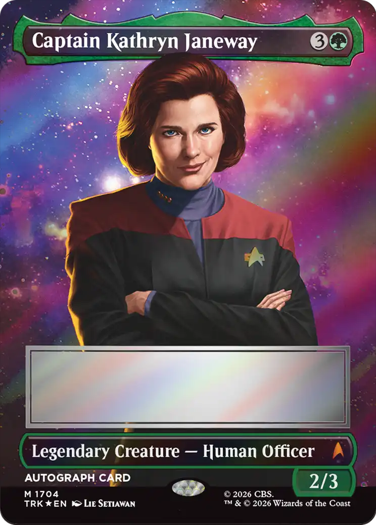Captain Kathryn Janeway (Borderless) (Signed) [Star Trek] | Impulse Games and Hobbies