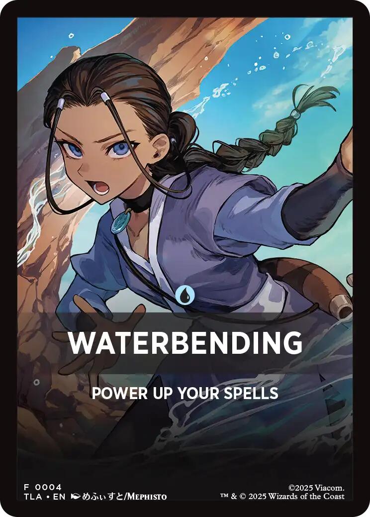 Waterbending Theme Card [Avatar: The Last Airbender Tokens] | Impulse Games and Hobbies