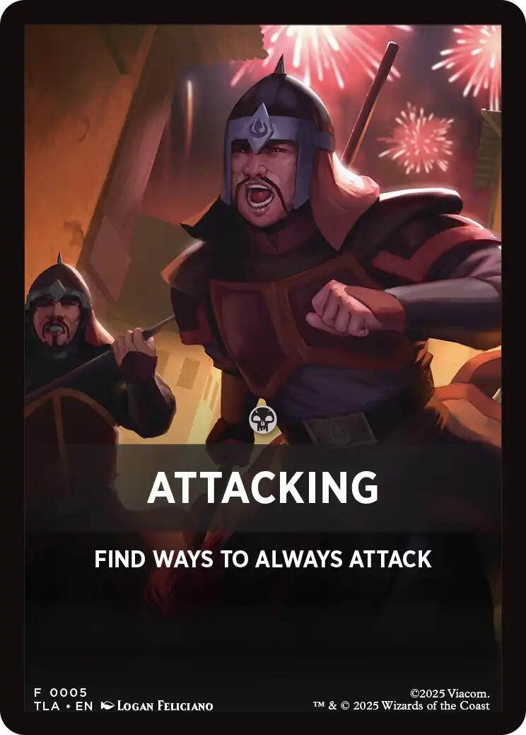 Attacking Theme Card [Avatar: The Last Airbender Tokens] | Impulse Games and Hobbies