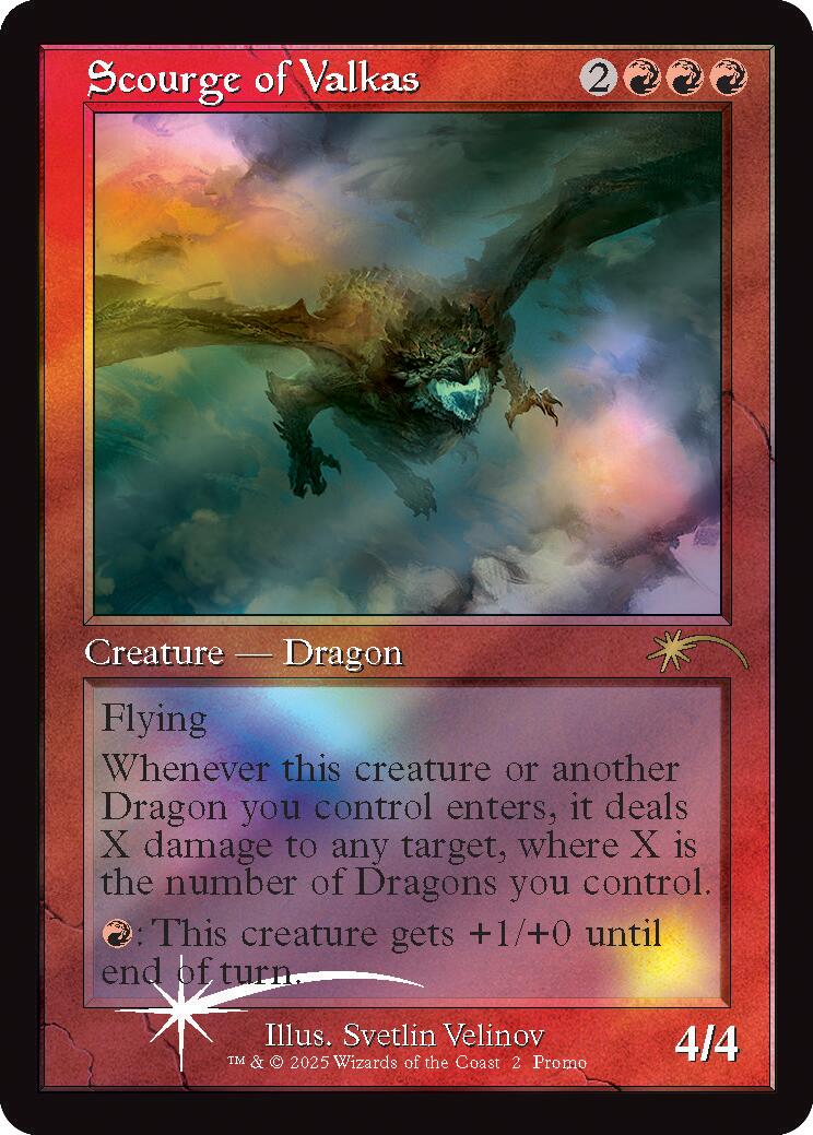 Scourge of Valkas (Retro Frame) [Secret Lair Drop Series] | Impulse Games and Hobbies