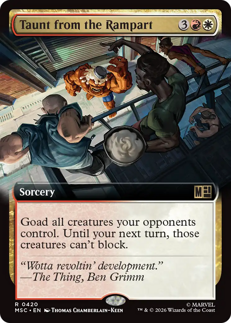 Taunt from the Rampart (Extended Art) [Marvel Super Heroes Commander] | Impulse Games and Hobbies
