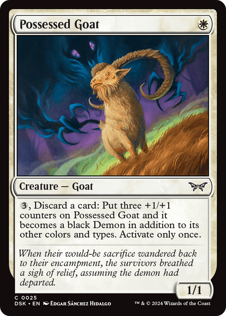 Possessed Goat [Duskmourn: House of Horror] | Impulse Games and Hobbies