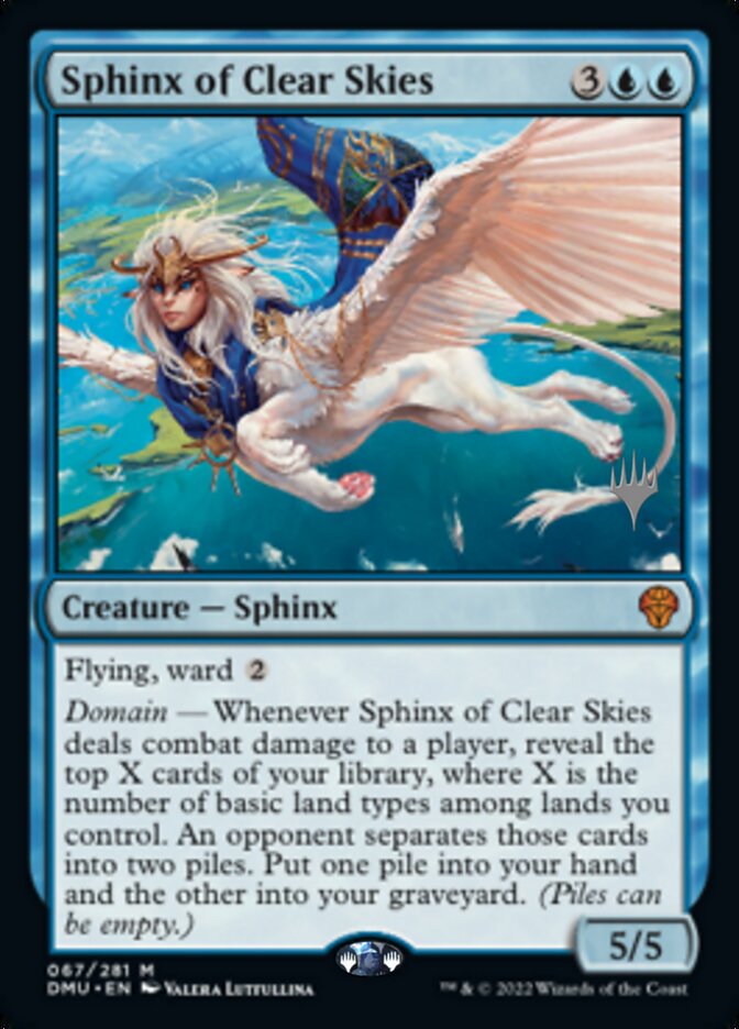 Sphinx of Clear Skies (Promo Pack) [Dominaria United Promos] | Impulse Games and Hobbies