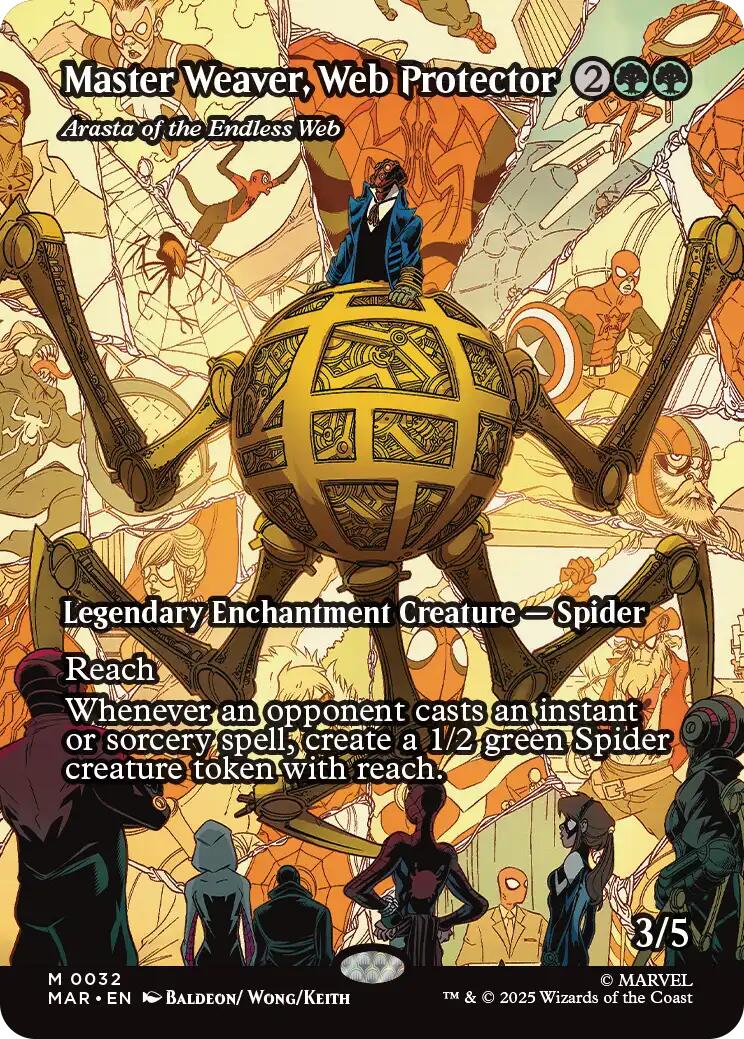 Master Weaver, Web Protector - Arasta of the Endless Web (Borderless) [Marvel Universe: Eternal-Legal] | Impulse Games and Hobbies