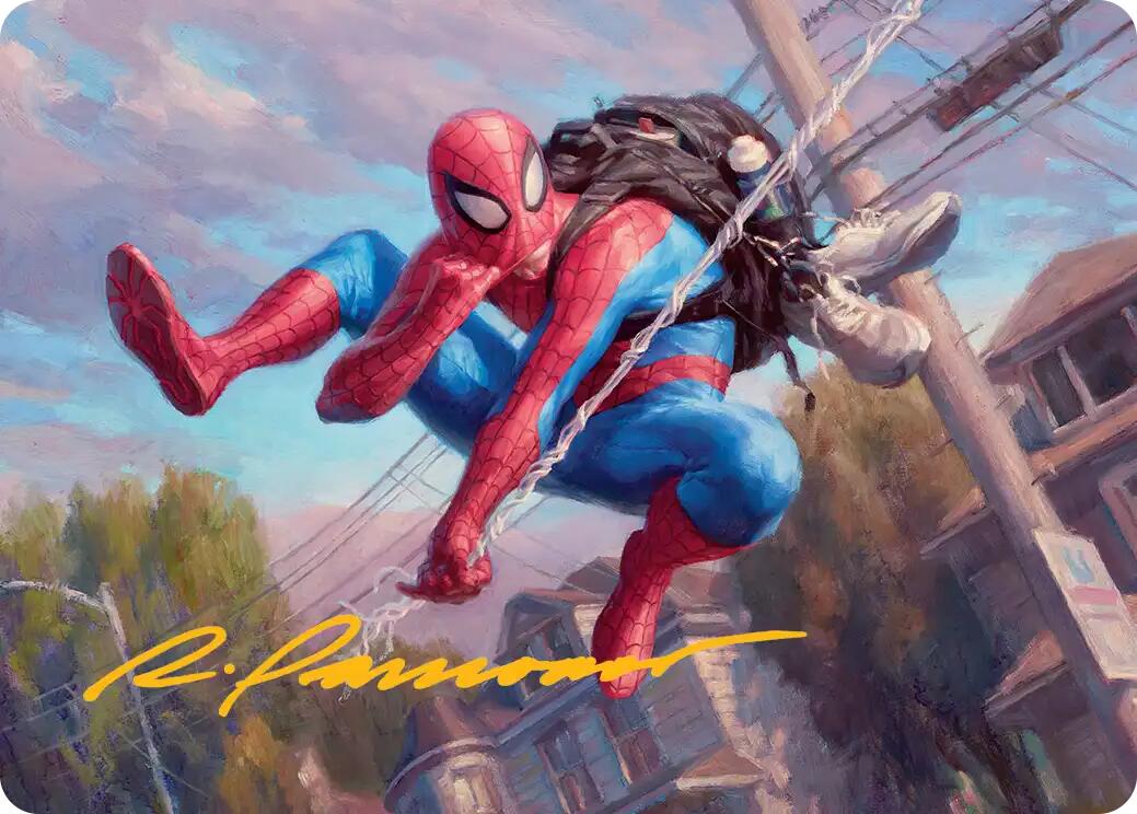 Spider-Man, Web-Slinger Art Card (Gold-Stamped Signature) [Marvel's Spider-Man Art Series] | Impulse Games and Hobbies