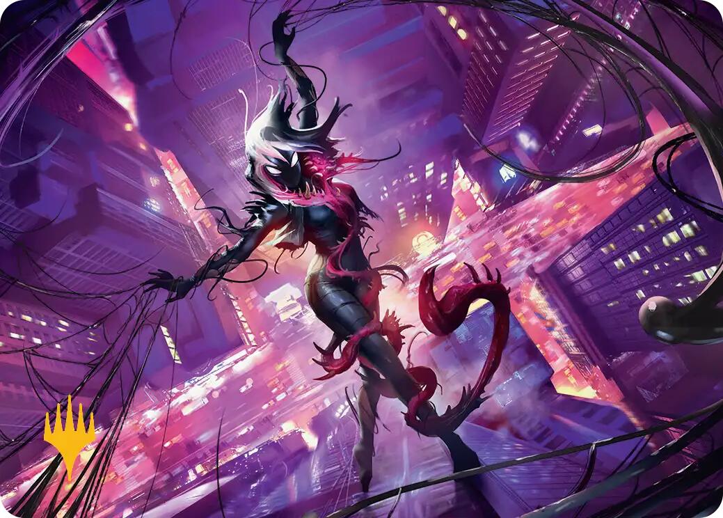 Gwenom, Remorseless Art Card (Gold-Stamped Planeswalker Symbol) [Marvel's Spider-Man Art Series] | Impulse Games and Hobbies