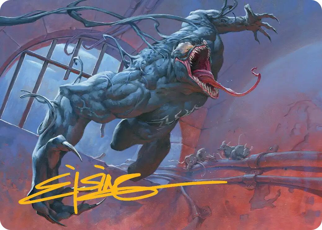 Venom, Evil Unleashed Art Card (Gold-Stamped Signature) [Marvel's Spider-Man Art Series] | Impulse Games and Hobbies