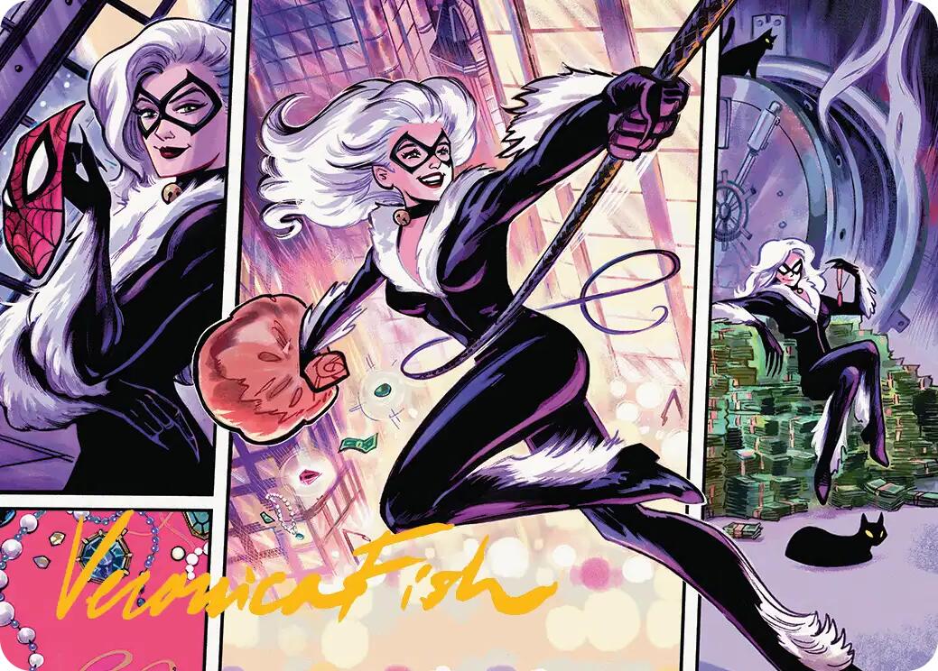 Black Cat, Cunning Thief Art Card (Gold-Stamped Signature) [Marvel's Spider-Man Art Series] | Impulse Games and Hobbies