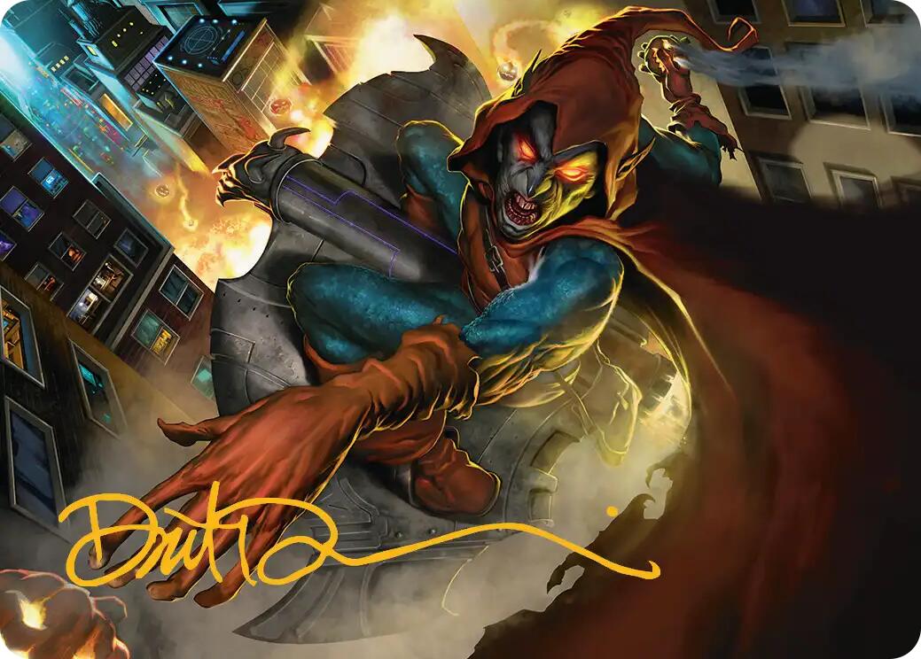 Hobgoblin, Mantled Marauder Art Card (Gold-Stamped Signature) [Marvel's Spider-Man Art Series] | Impulse Games and Hobbies