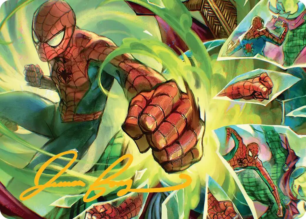 Kapow! Art Card (Gold-Stamped Signature) [Marvel's Spider-Man Art Series] | Impulse Games and Hobbies