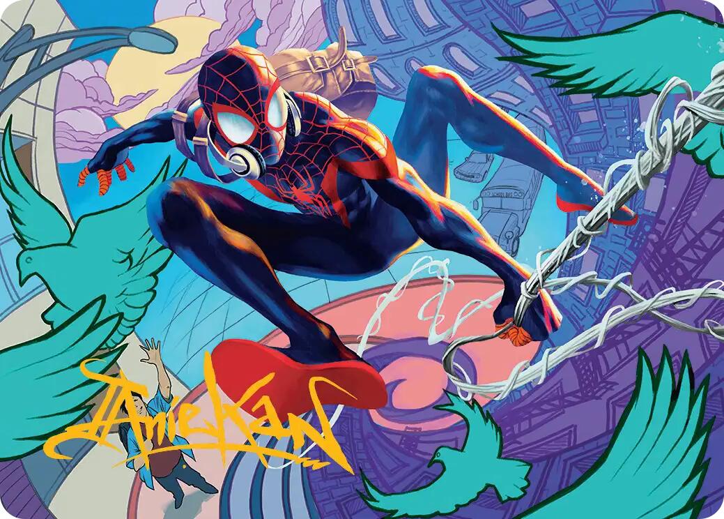 Spider-Man, Brooklyn Visionary Art Card (Gold-Stamped Signature) [Marvel's Spider-Man Art Series] | Impulse Games and Hobbies