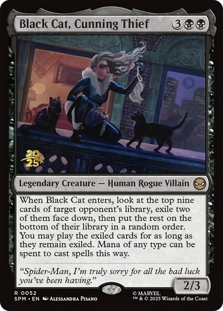 Black Cat, Cunning Thief [Marvel's Spider-Man Prerelease Promos] | Impulse Games and Hobbies