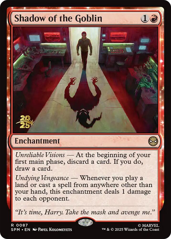 Shadow of the Goblin [Marvel's Spider-Man Prerelease Promos] | Impulse Games and Hobbies
