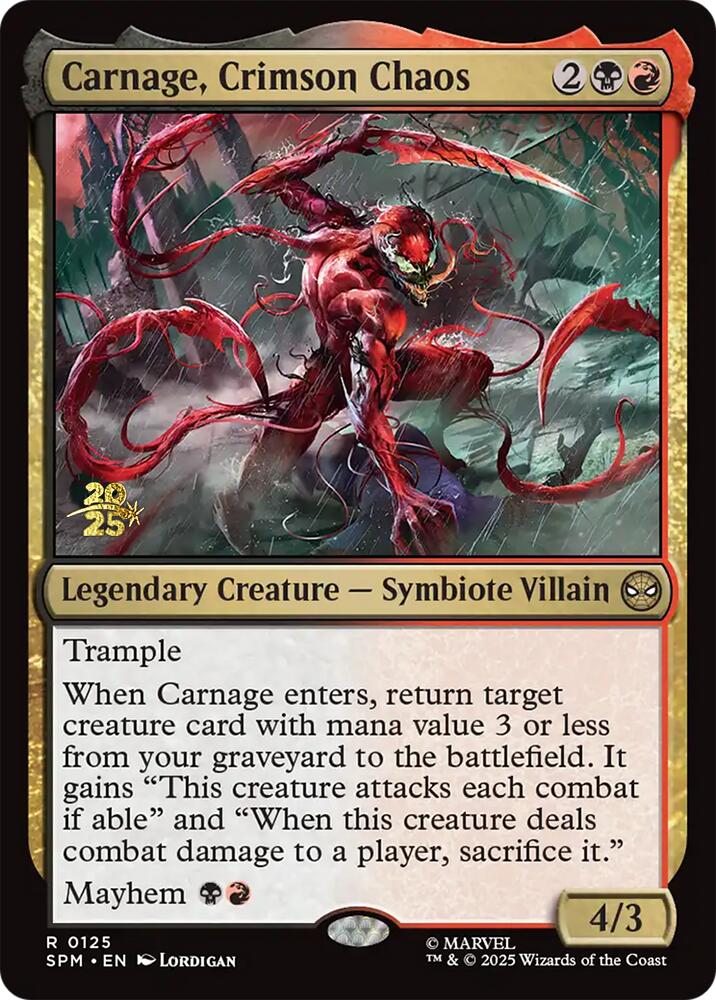 Carnage, Crimson Chaos [Marvel's Spider-Man Prerelease Promos] | Impulse Games and Hobbies