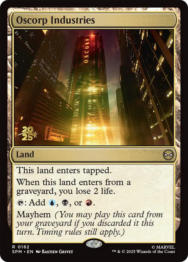 Oscorp Industries [Marvel's Spider-Man Prerelease Promos] | Impulse Games and Hobbies