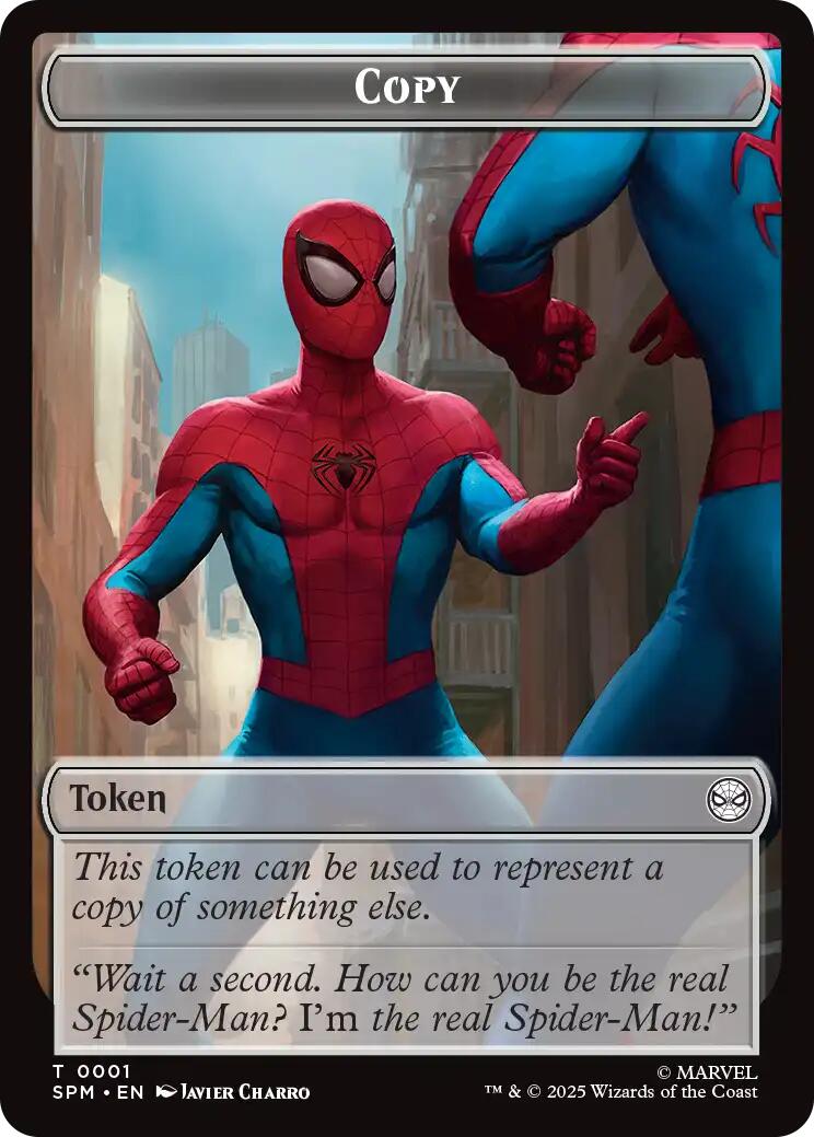 Copy // Human Citizen Double-Sided Token [Marvel's Spider-Man Tokens] | Impulse Games and Hobbies