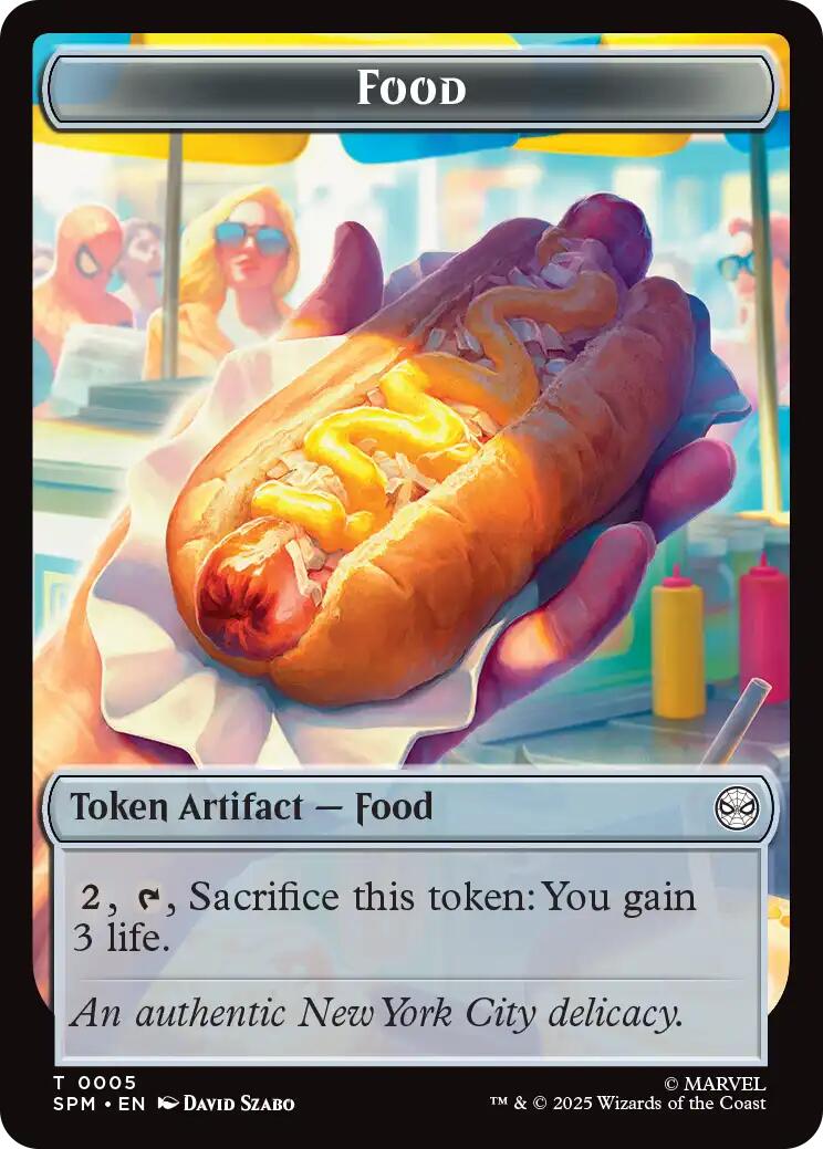 Food // Robot Double-Sided Token [Marvel's Spider-Man Tokens] | Impulse Games and Hobbies