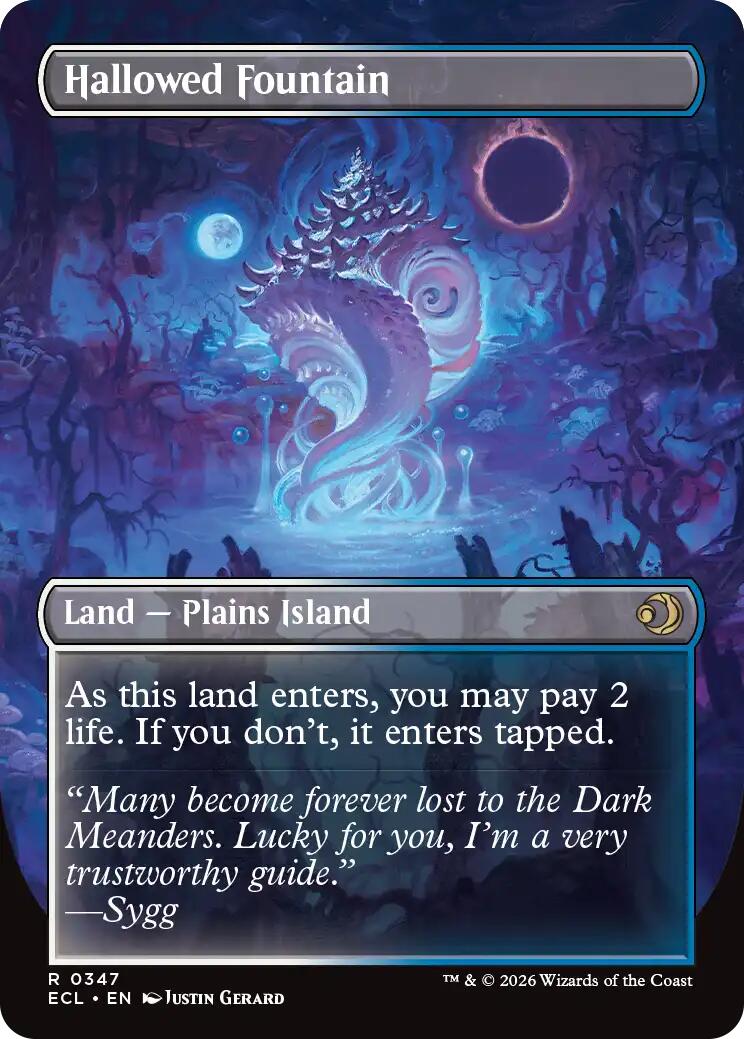 Hallowed Fountain (Borderless) [Lorwyn Eclipsed] | Impulse Games and Hobbies