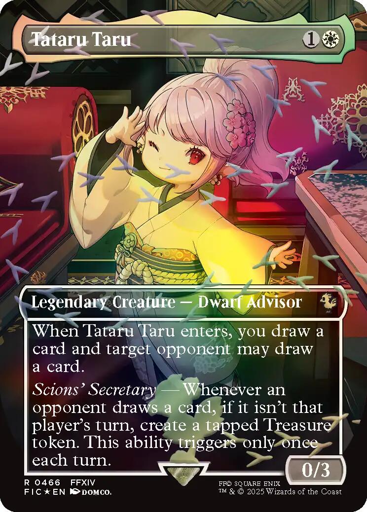 Tataru Taru (Borderless) (Chocobo Track Foil) [FINAL FANTASY Commander] | Impulse Games and Hobbies