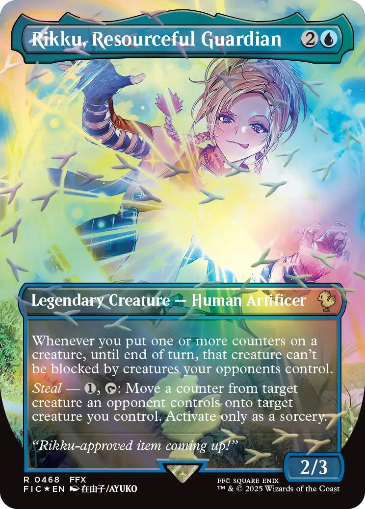 Rikku, Resourceful Guardian (Borderless) (Chocobo Track Foil) [FINAL FANTASY Commander] | Impulse Games and Hobbies