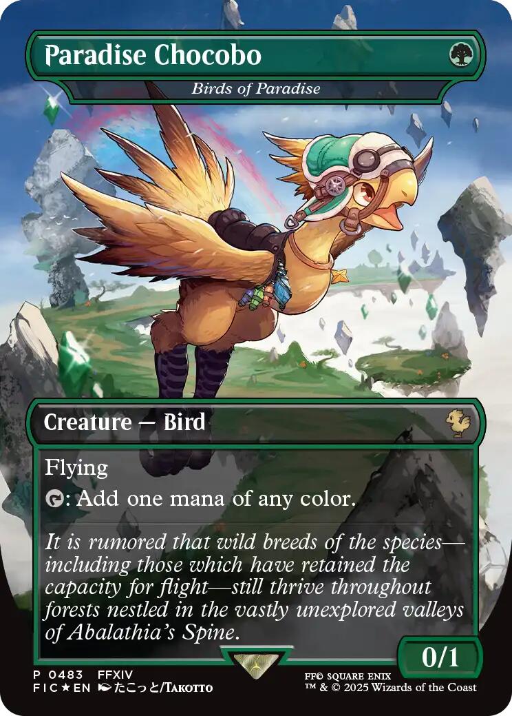 Paradise Chocobo - Birds of Paradise (Borderless) [FINAL FANTASY Commander] | Impulse Games and Hobbies