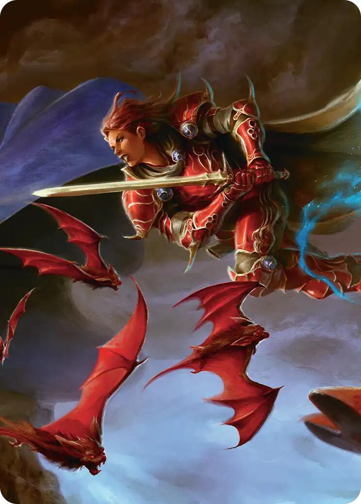 The Destined Warrior Scene Art Card [FINAL FANTASY Art Series] | Impulse Games and Hobbies