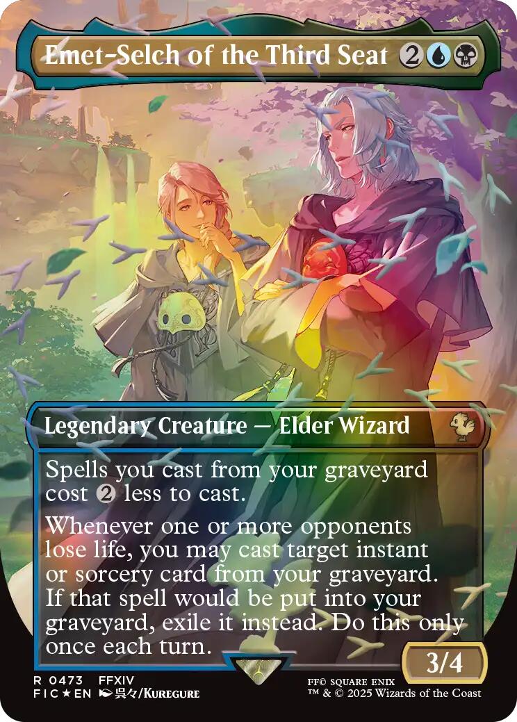 Emet-Selch of the Third Seat (Borderless) (Chocobo Track Foil) [FINAL FANTASY Commander] | Impulse Games and Hobbies