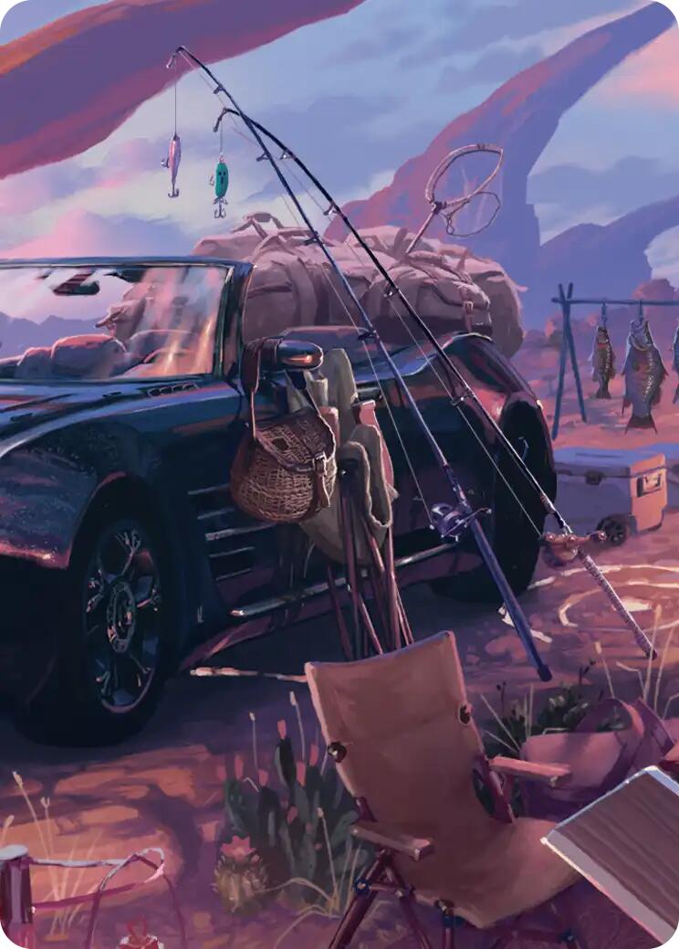 Fishing Gear Scene Art Card [FINAL FANTASY Art Series] | Impulse Games and Hobbies
