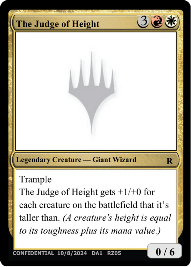 The Judge of Height [Unknown Event] | Impulse Games and Hobbies
