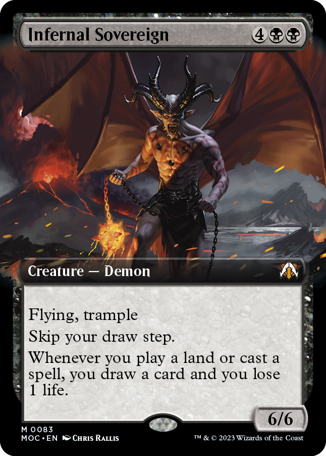 Infernal Sovereign (Extended Art) [March of the Machine Commander] | Impulse Games and Hobbies