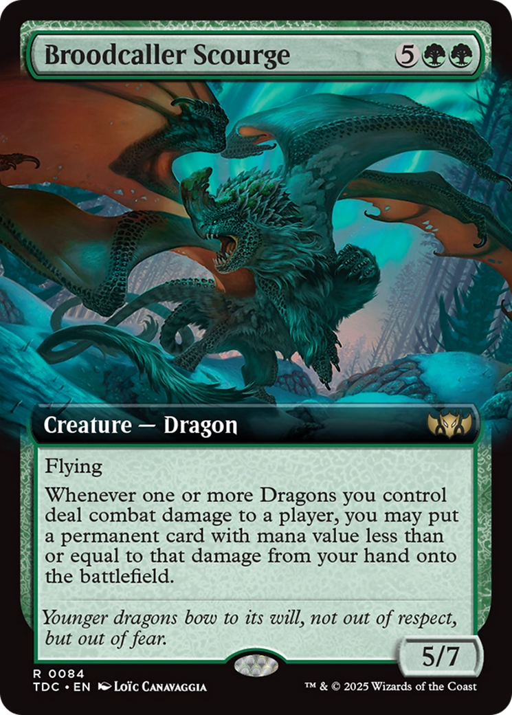Broodcaller Scourge (Extended Art) [Tarkir: Dragonstorm Commander] | Impulse Games and Hobbies