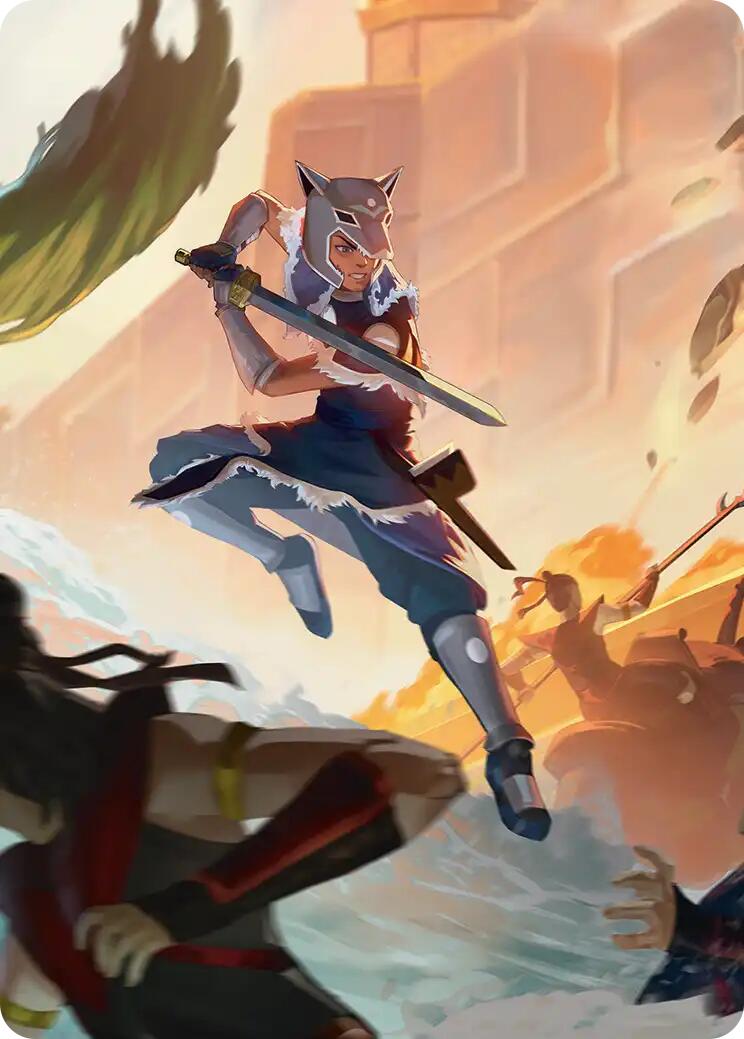 Sokka's Charge Art Card [Avatar: The Last Airbender Art Series] | Impulse Games and Hobbies