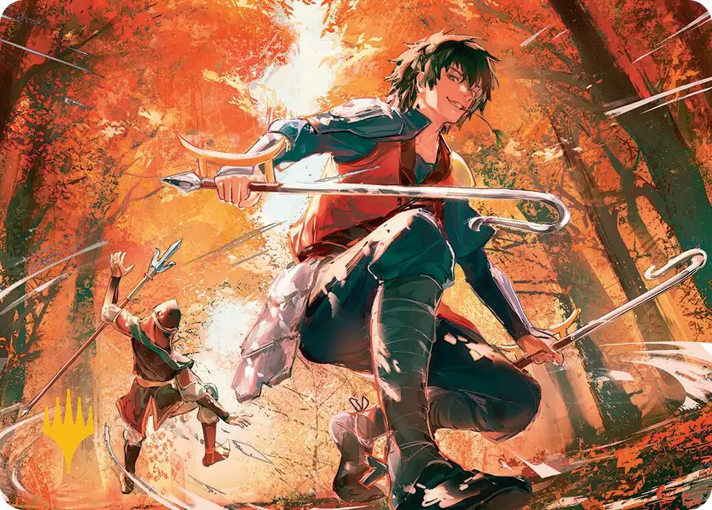 Jet, Rebel Leader Art Card (Gold-Stamped Planeswalker Symbol) [Avatar: The Last Airbender Art Series] | Impulse Games and Hobbies