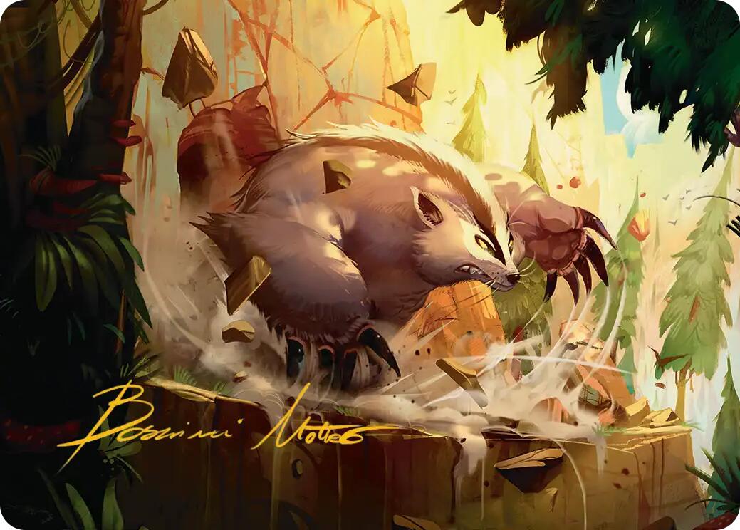 Badgermole Art Card (Gold-Stamped Signature) [Avatar: The Last Airbender Art Series] | Impulse Games and Hobbies